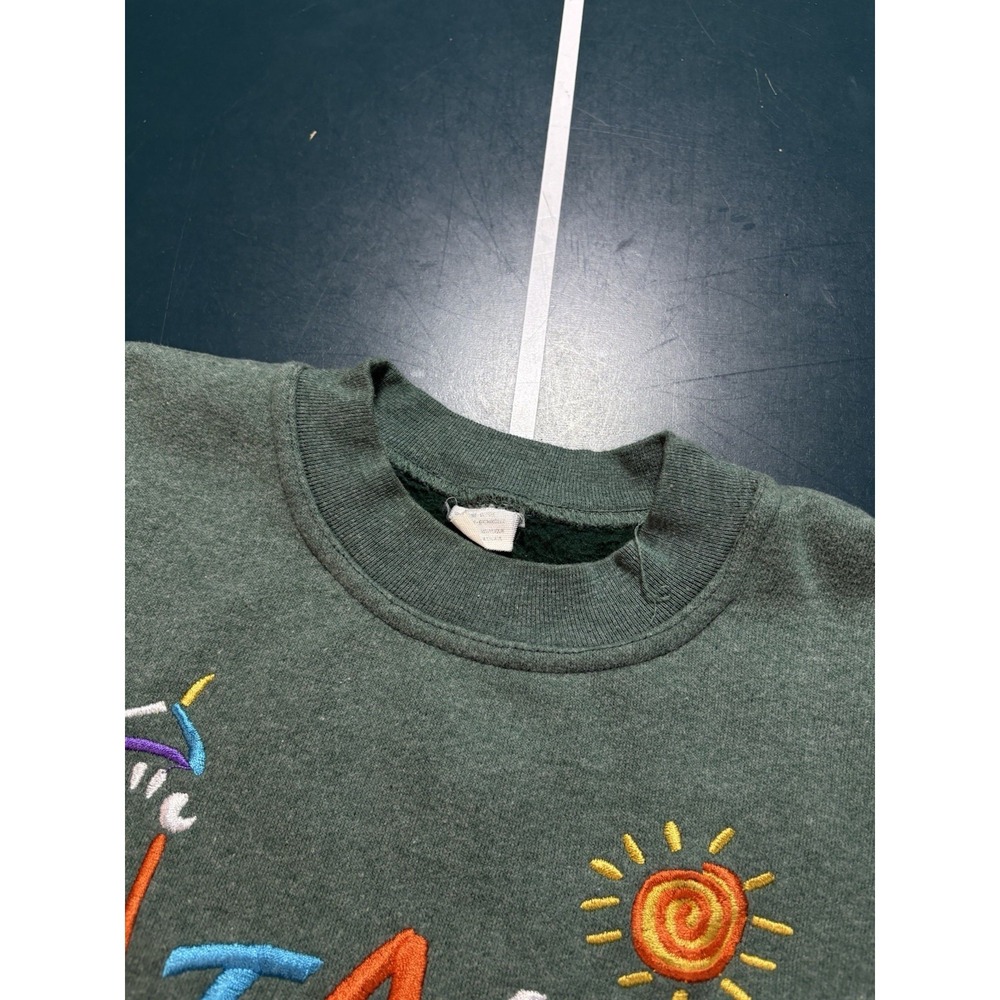 Vintage Firenze Italia Crewneck Sweatshirt Men Medium Florence Italy Embroidered - Picture 3 of 9